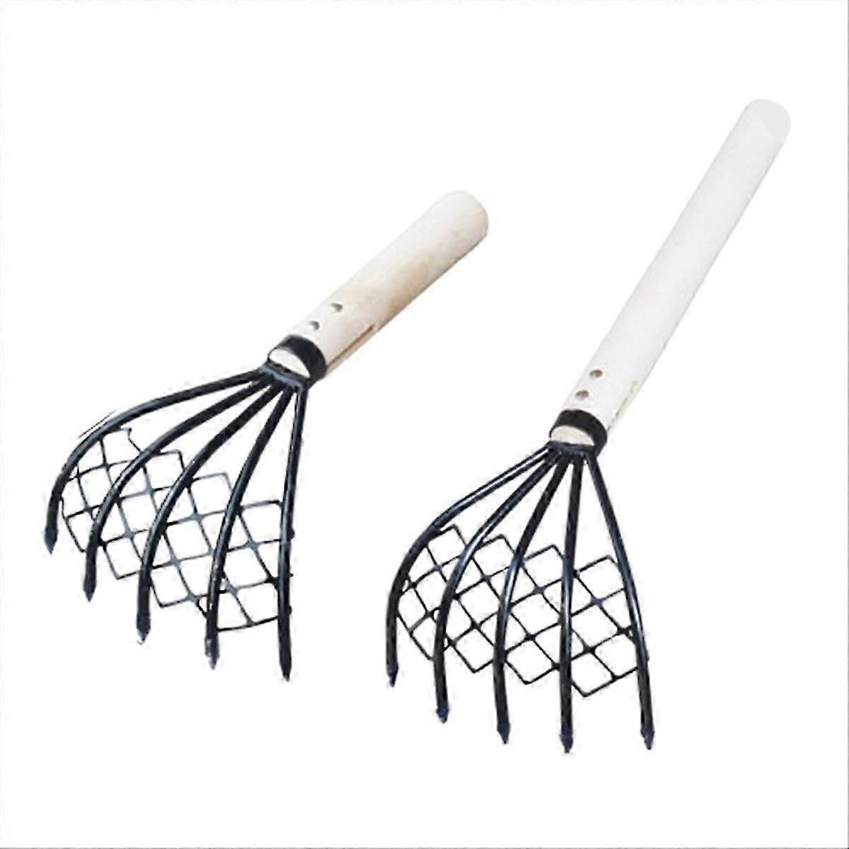 Small nail rake with net bag Small rake Shell digging tool