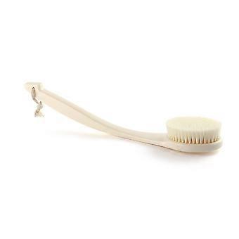 Back Scrubber for Shower Long Handle with Ergonomic AntiSlip Grip and Removable Scrub Head White