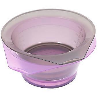 2pcs Transparent Hairdressing Bowl DIY Hair Dye Holder Hair Salon Color Mixing Dye Bowl (Random Color)