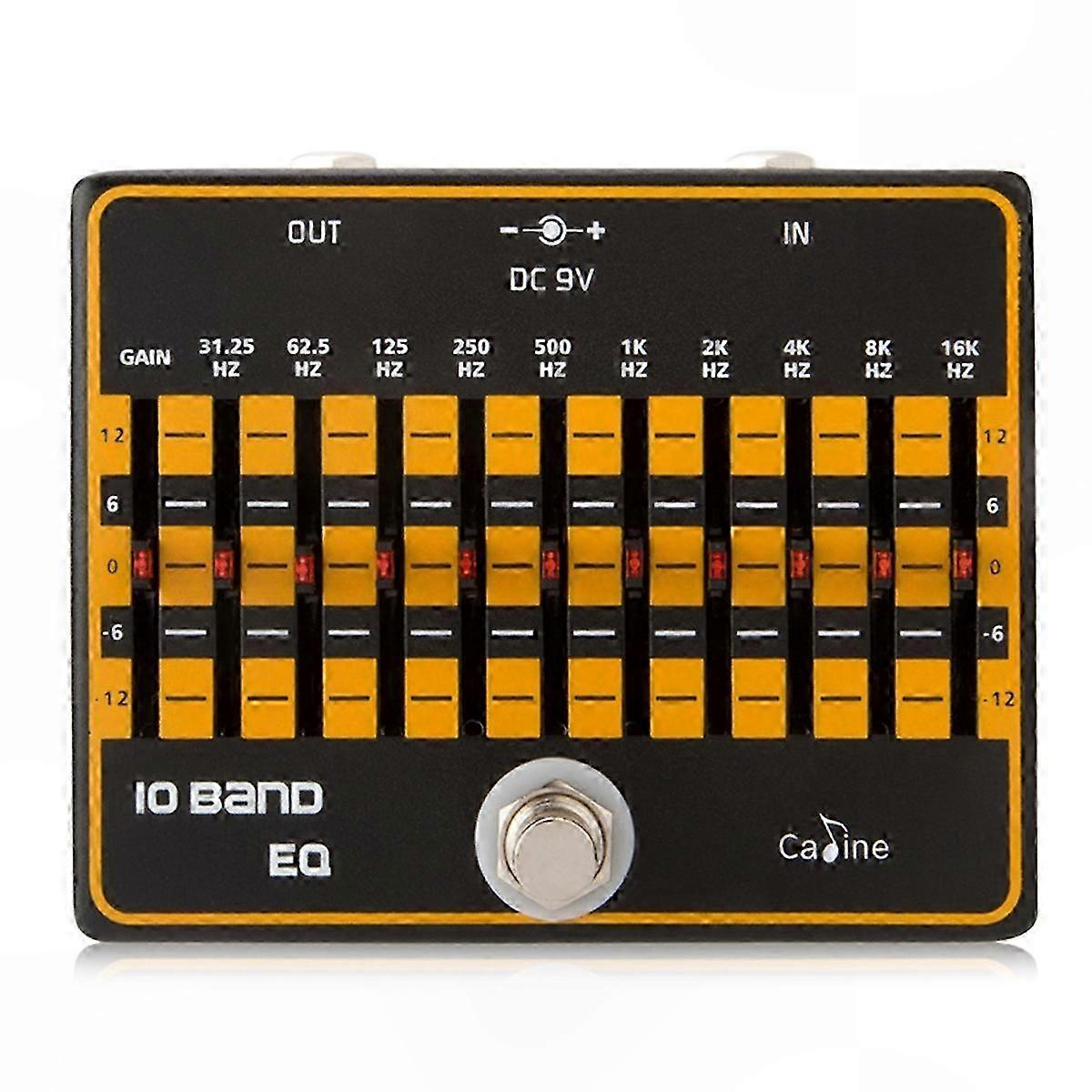 10-Band EQ Guitar Effect Pedal with Equalizer Controls