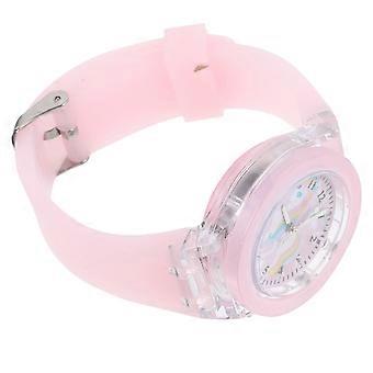 Glowing Kids Watch Lovely Wrist Watch with Silicone Band for Boys Girls
