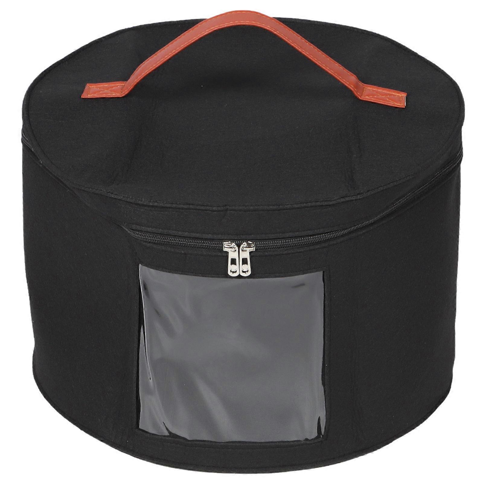 Hat Storage Case For Organizing Hats And Small Items In Design Rectangular Black 1Set