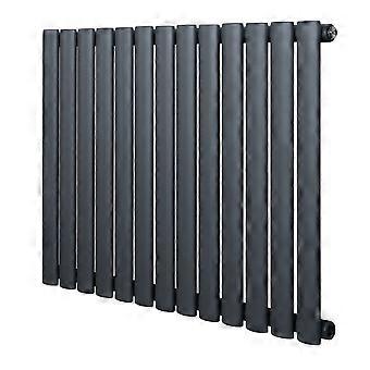 Oval Single Column Radiator 600 x 780mm Modern Designer Single Panel Central Heating Heater Matt