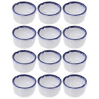 Piccole ciotole per bere scorpione Acquario per rettili in ceramica Ciotole per acqua Piccoli animali domestici Alimentatore per acqua bianco 2.00X2.00X1.00CM Alimentazione 12 pezzi