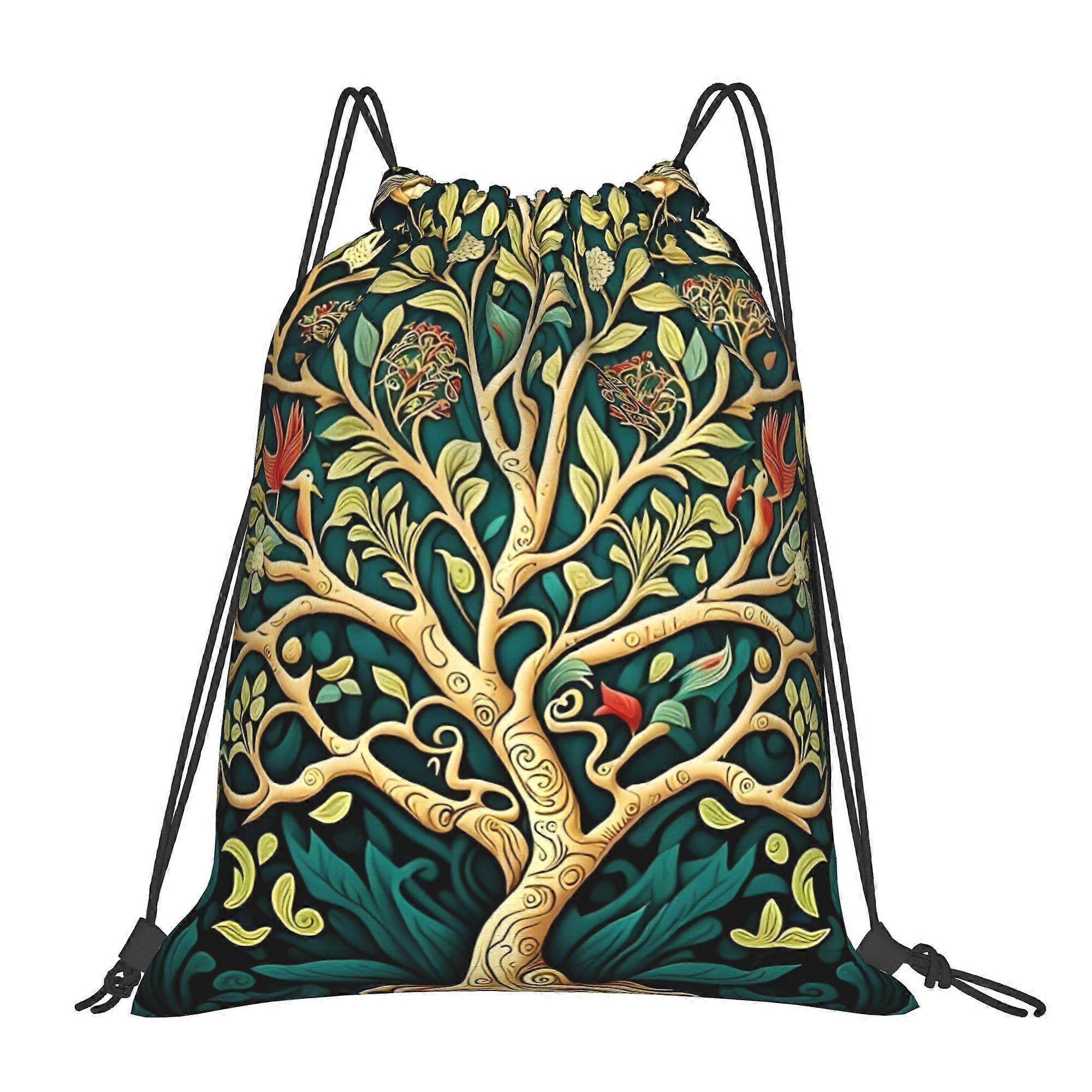 1pc Tree Of Life Drawstring Backpack-Cqazw