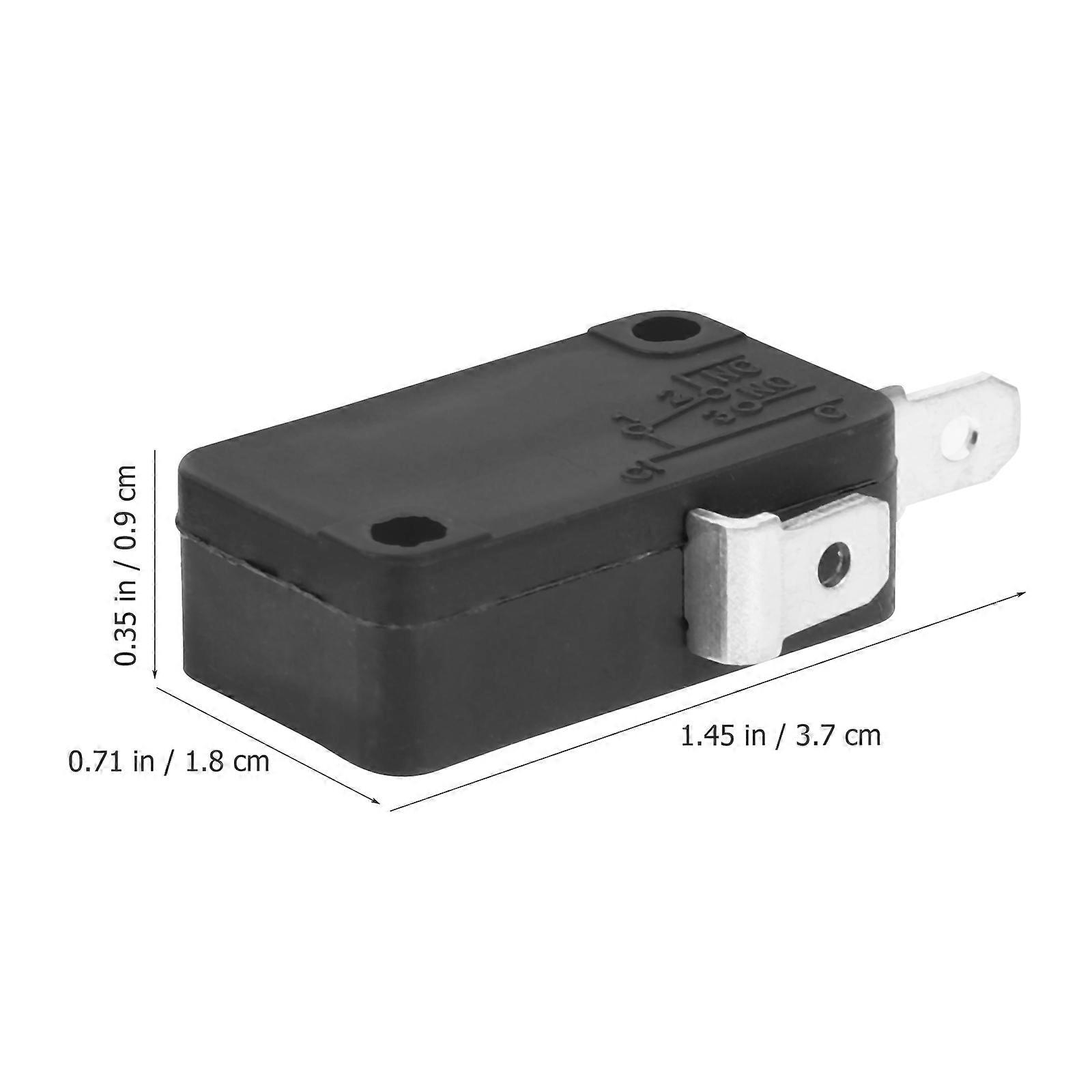 2pcs Microwave Door Switch Replacement Universal Micro Momentary Switch(2 Normally Open)