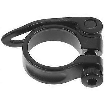 Morsetto reggisella a sgancio rapido per bici pieghevole, in lega di alluminio, nero.