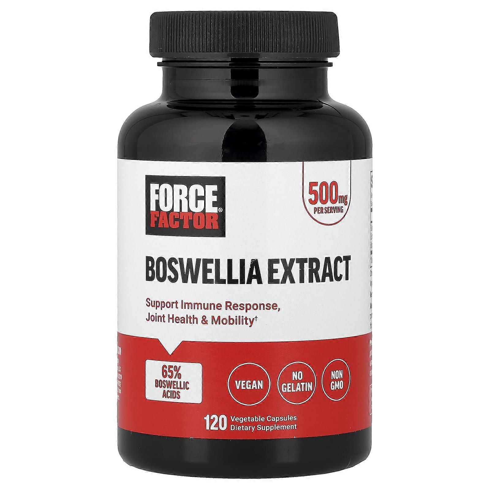 Force Factor, Boswellia Extract, 500 mg, 120 Vegetable Capsules, 2-Pack