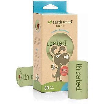 Dog Poo Bags 60 Unscented Leak-Proof Extra Strong Waste Bags