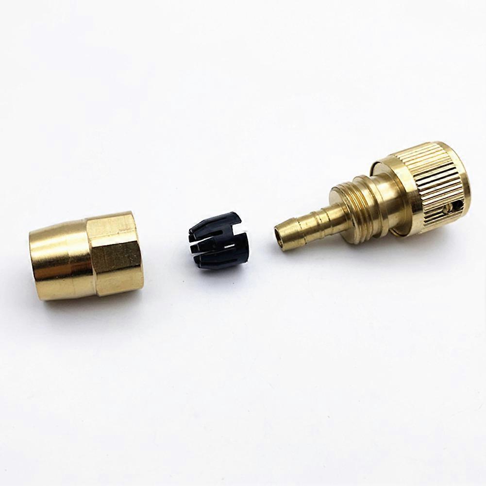 Brass connector hose quick-connect, for retractable irrigation