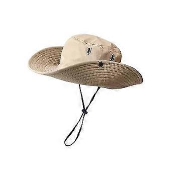 Lightweight Outdoor Fishing & Hiking Cap Men's Packable Waterproof Bucket Hat  Foldable Sun Hat with Adjustable Chin Strap,l