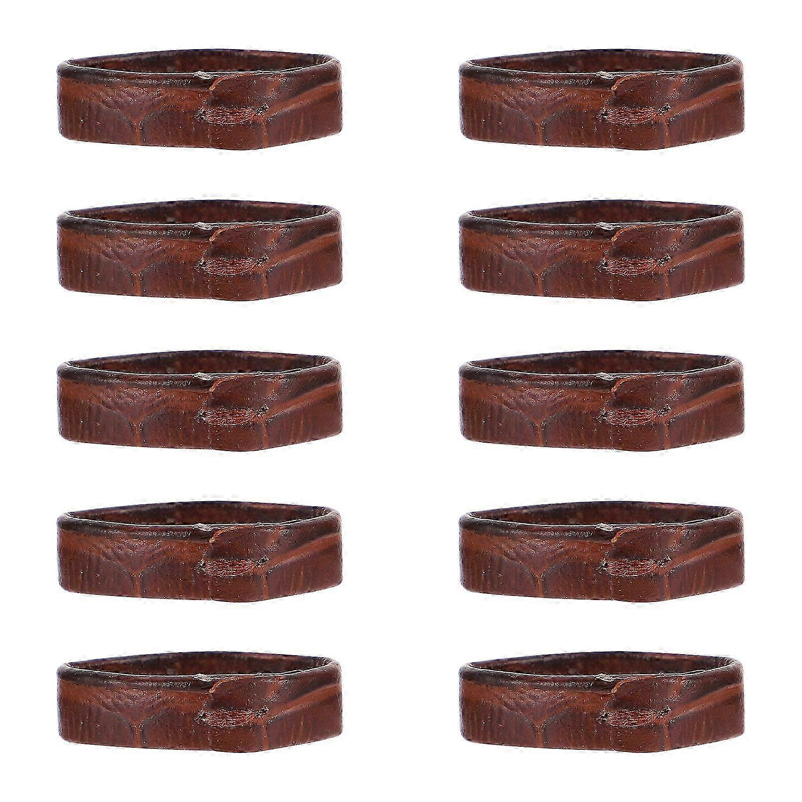 10Pcs Leather Watch Strap Loop Replacement Watchband Loop Watch Band Supple Loop