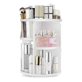 Organizzatore per trucco girevole a 360°, supporto regolabile fai da te, scatola espositiva pieghevole per cosmetici