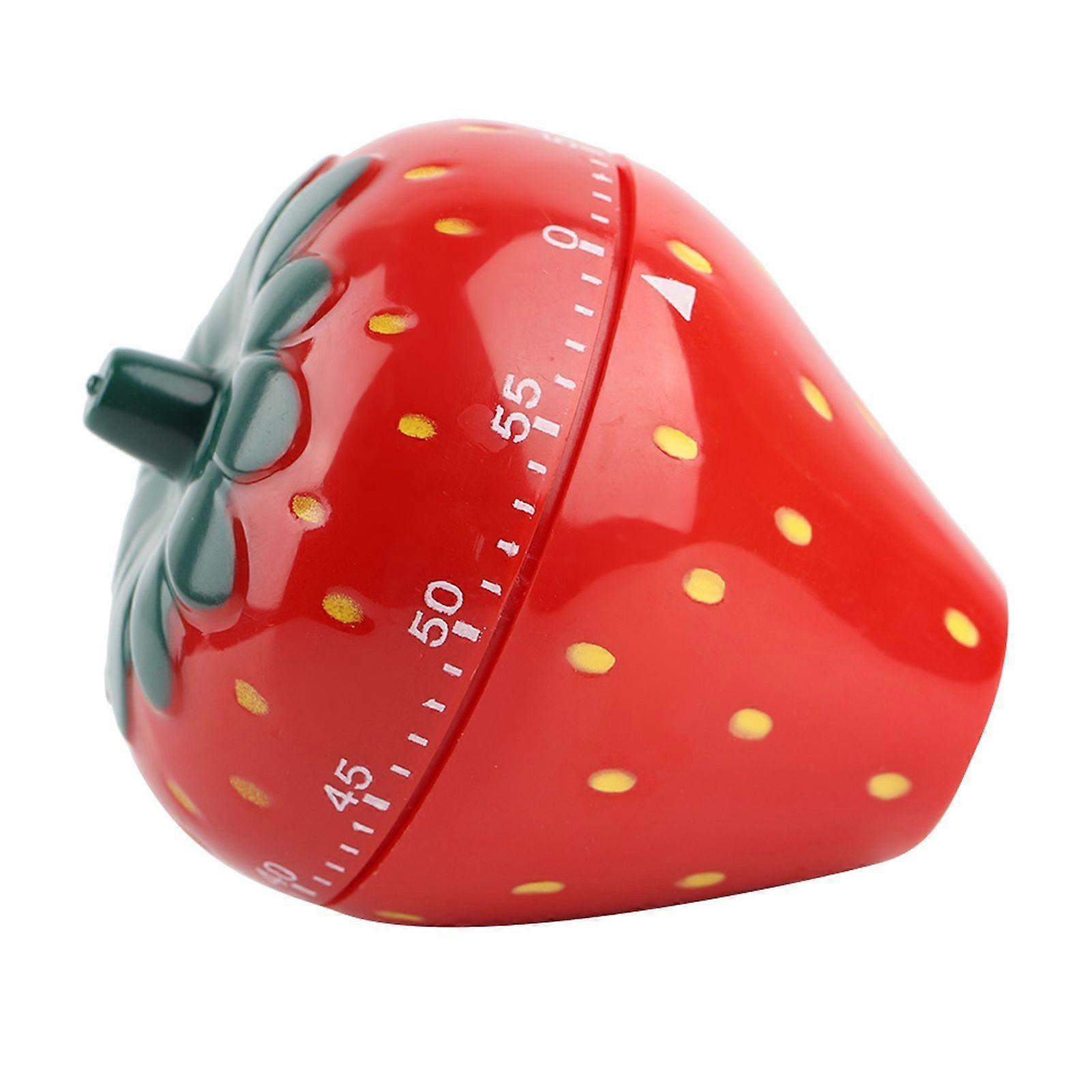 Strawberry Shaped 60 Minutes Kitchen Timer Mechanical Time Reminder