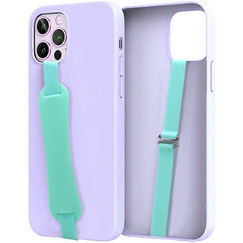 Suporte universal de silicone para celular com cinta elástica para Android e iPhone. Menta
