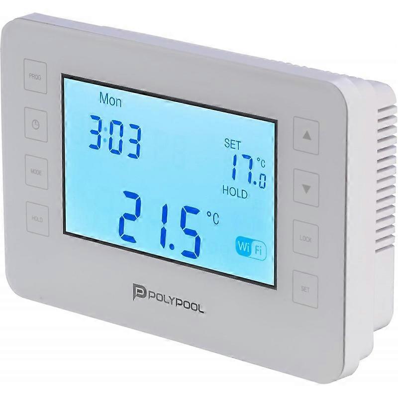 Poly Pool Pp1471 Digital Chronothermostat Smart Wi-fi Lcd Display With 6 Remote Control Programming