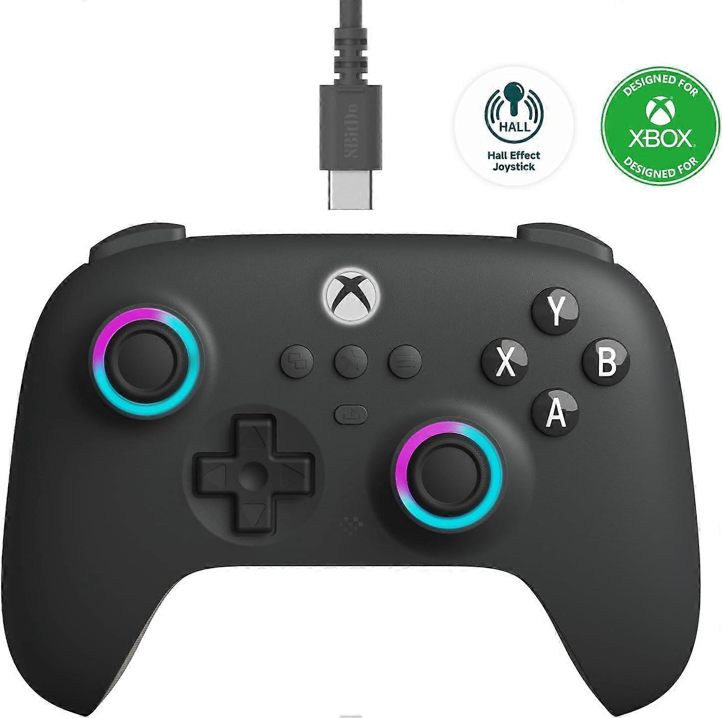 8BitDo Ultimate C Dark Grey Wired Controller (For Xbox Series X, Xbox One & PC)