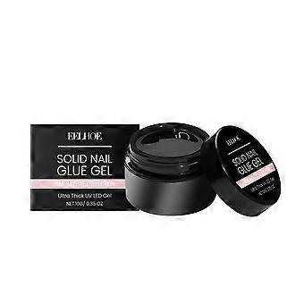 EELHOE Nail Sheet Solid Nail Glue, Easy To Use Portable Soft Firm Lasting Nail Salon Solid Nail Glue