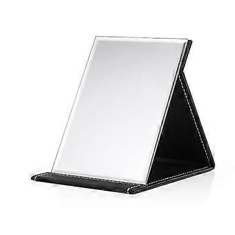Folding Portable High-definition Makeup Mirror, ,Size: Medium (Black)