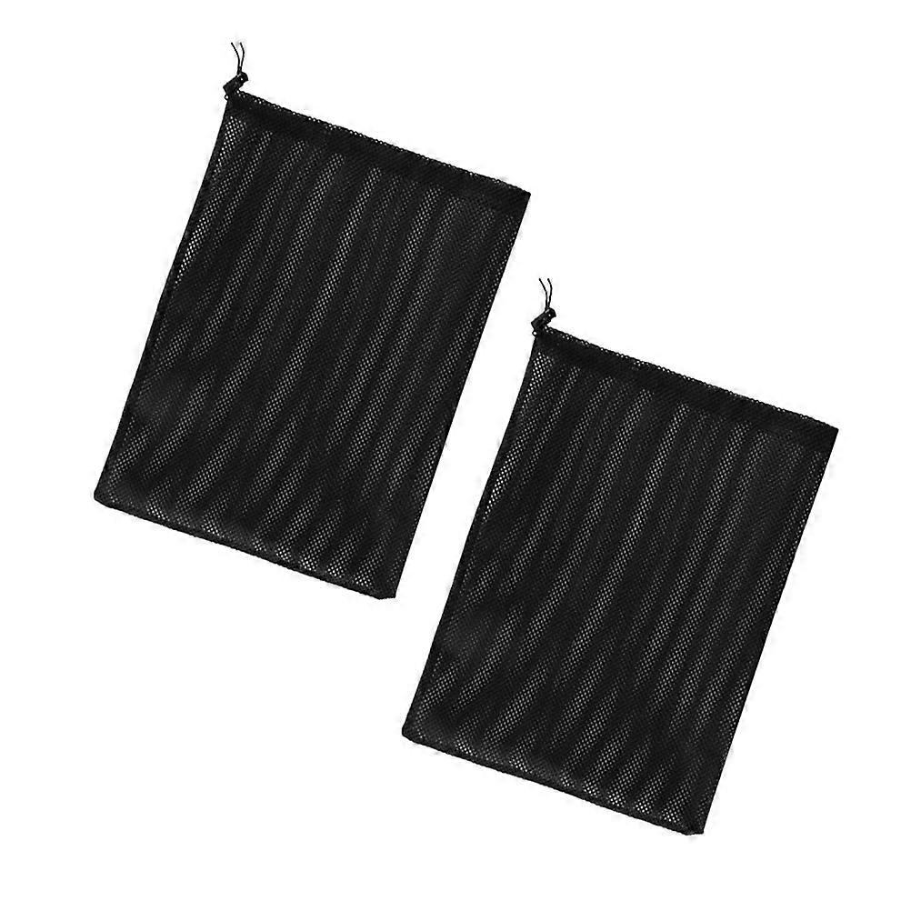 Schwarzer Polyester-Teichpumpenfilterbeutel für Wasserpumpen (2 Stück)