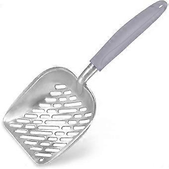 Non-Stick Cat Litter Shovel, All-Metal End-to-End Litter Scoop, Industrial Grade Aluminum 26-27