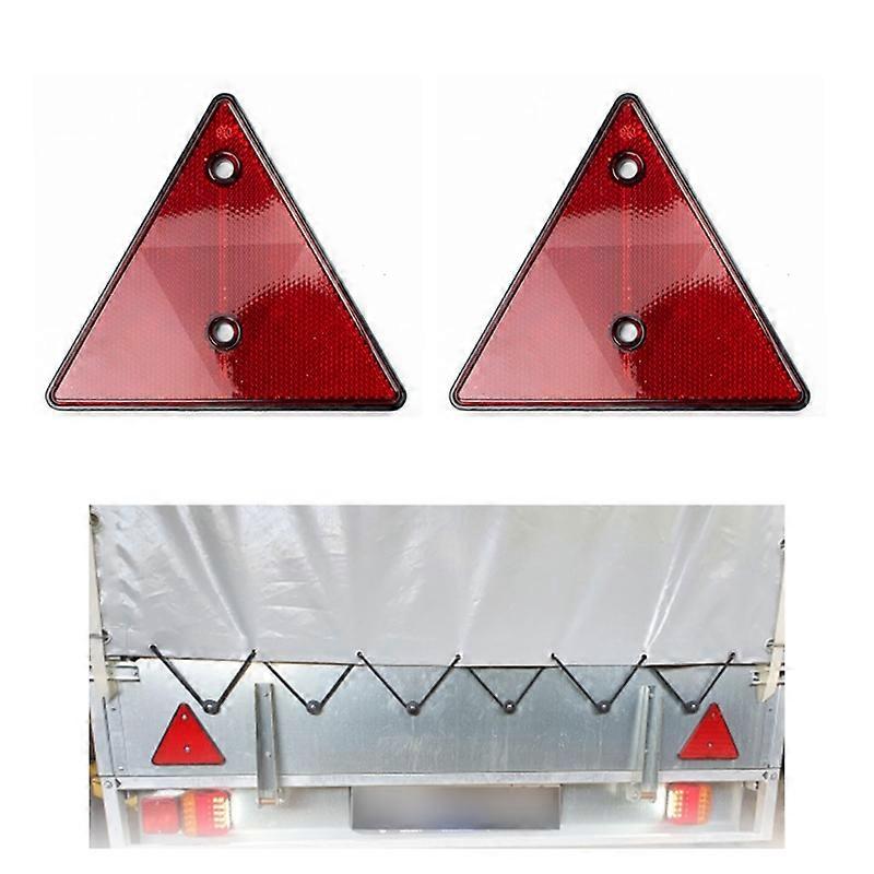Reflective Trailer Triangular Reflectors Warning Signs compatible with Heavy Vehicles