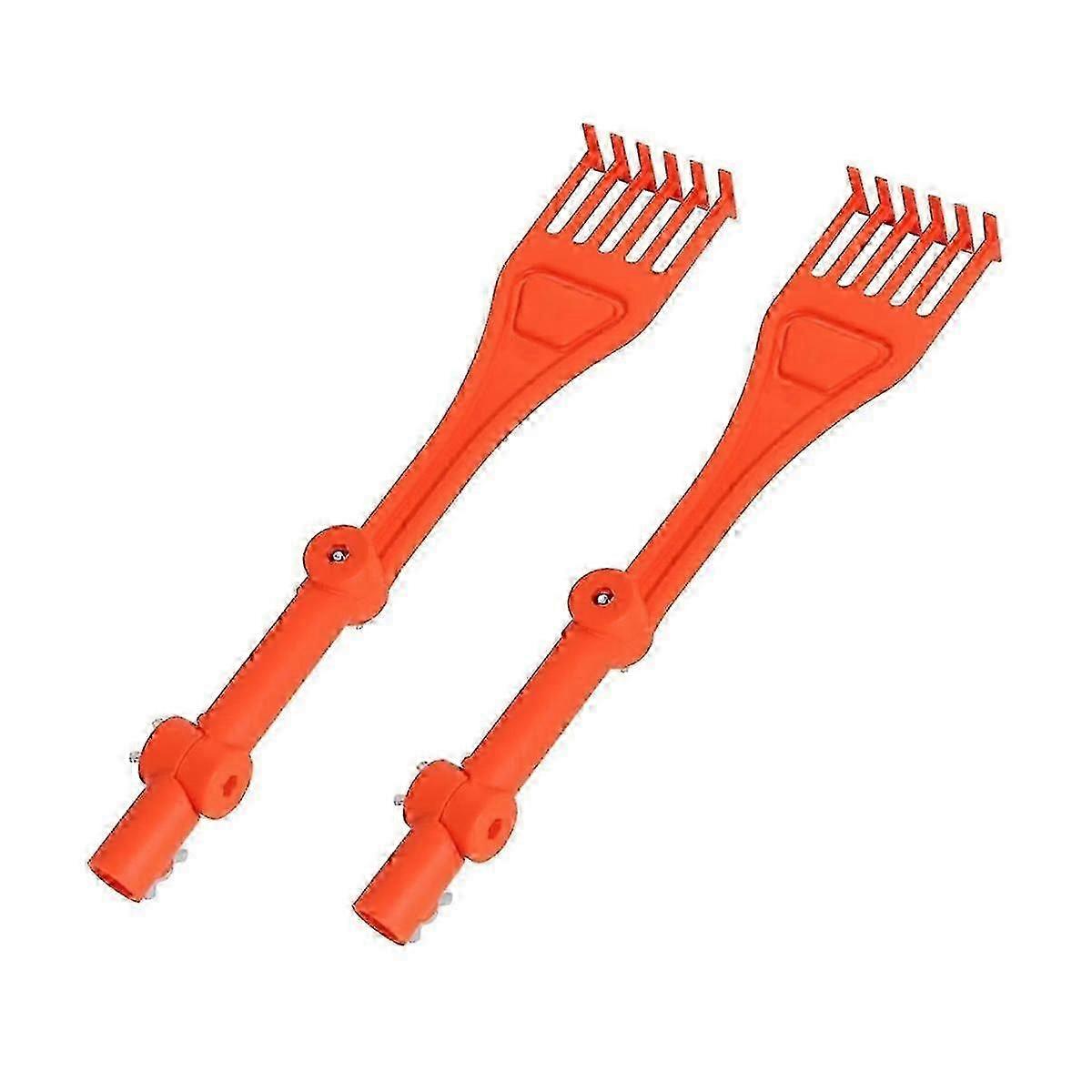 2PCS Gutter Cleaning Tools Mini Rake Rotatable Handle Gutter Cleaning Tools for Roofs Gutters