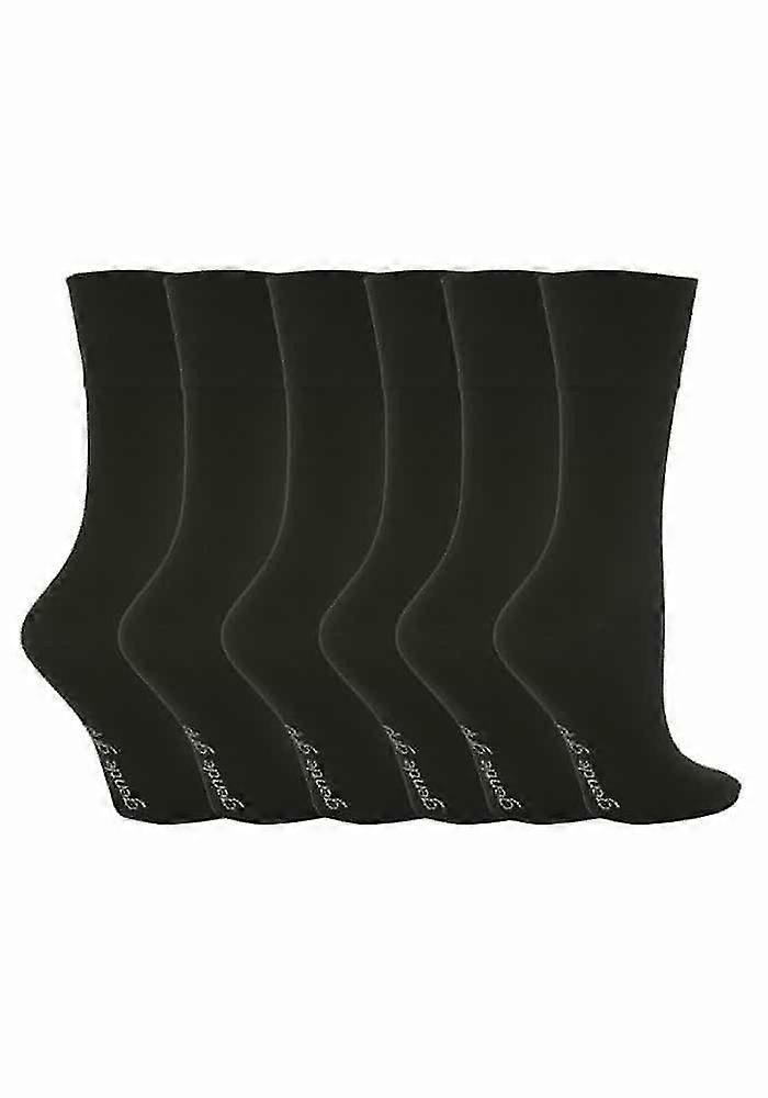 6 Pk Damer Icke Elastiska Strumpor 4-8