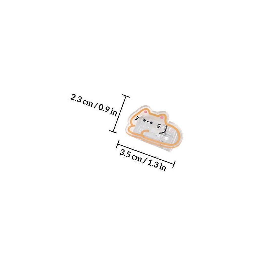 Transparent Acrylic Clips Office Documents Storage Clips with 8Pcs