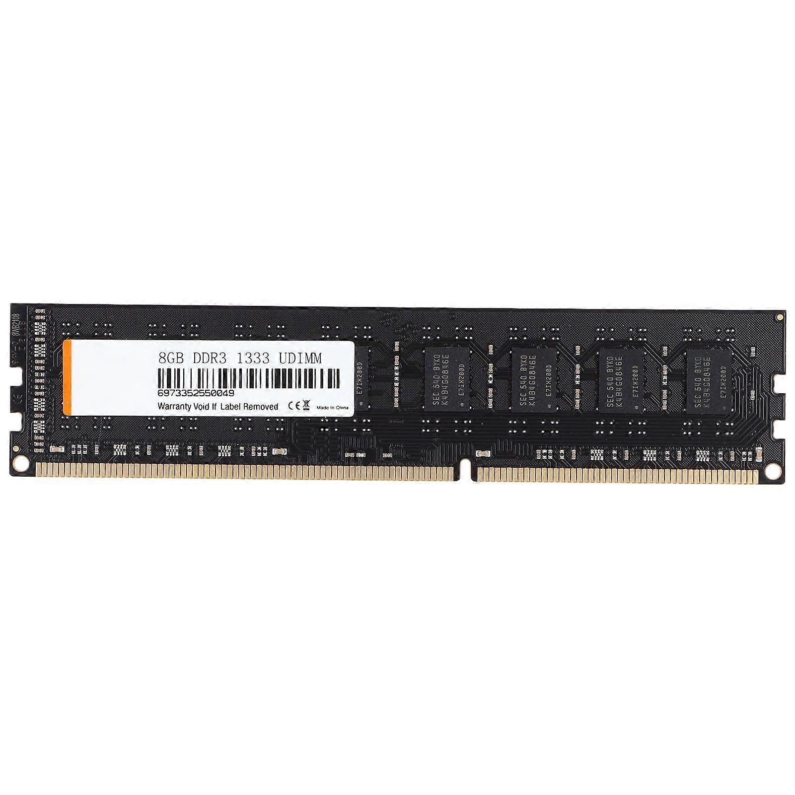 Desktop Memory Module Increase Memory Capacity Stable Performance Fast Heat Dissipation DDR3 Memory Module for Computer1333MHz 8GB