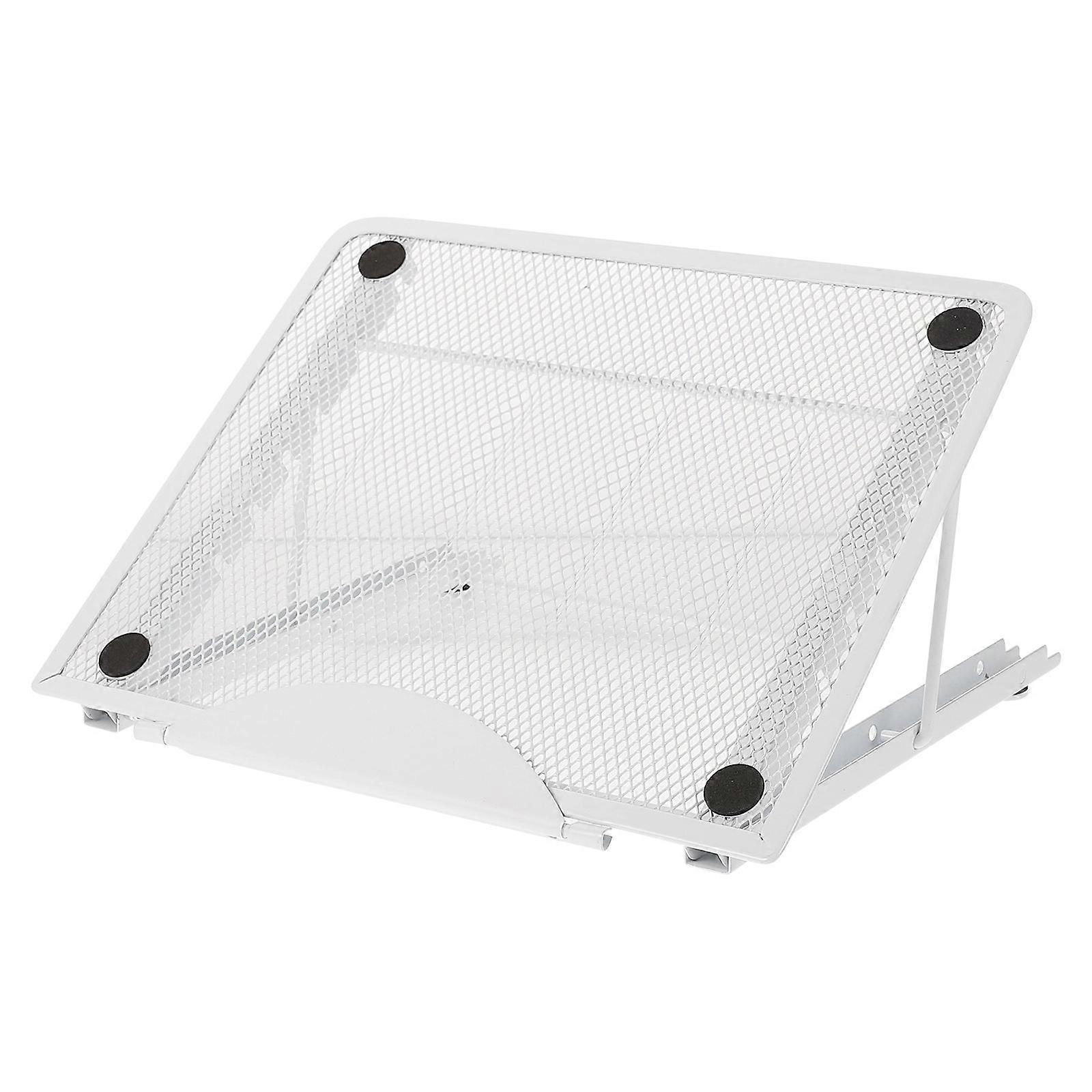 Notebook Computer Stand Adjustable Folding Laptop Rack 1Pcs White