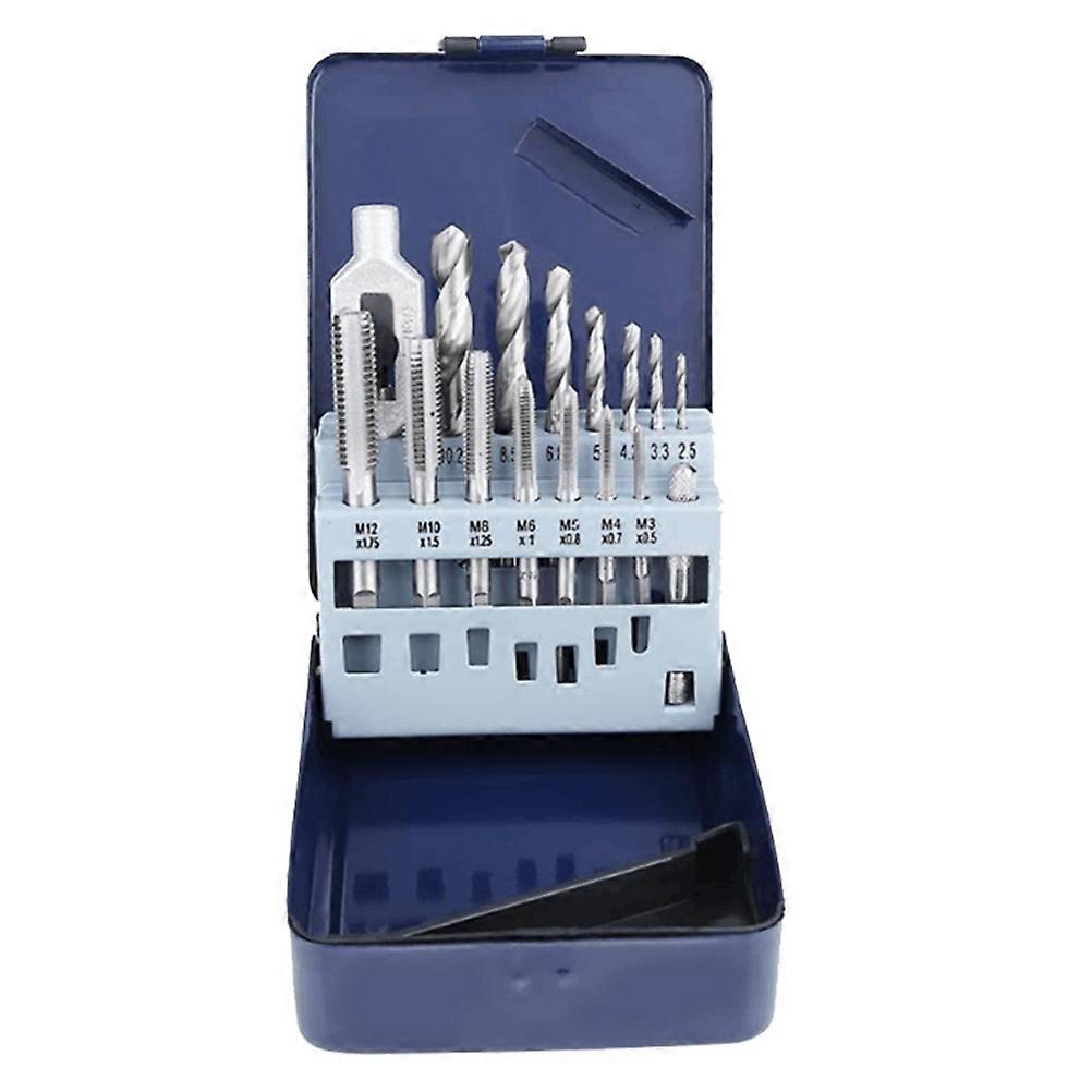 Screw Tap Wrench Metric Tap Set for Manual Thread Processing 15Pcs Set