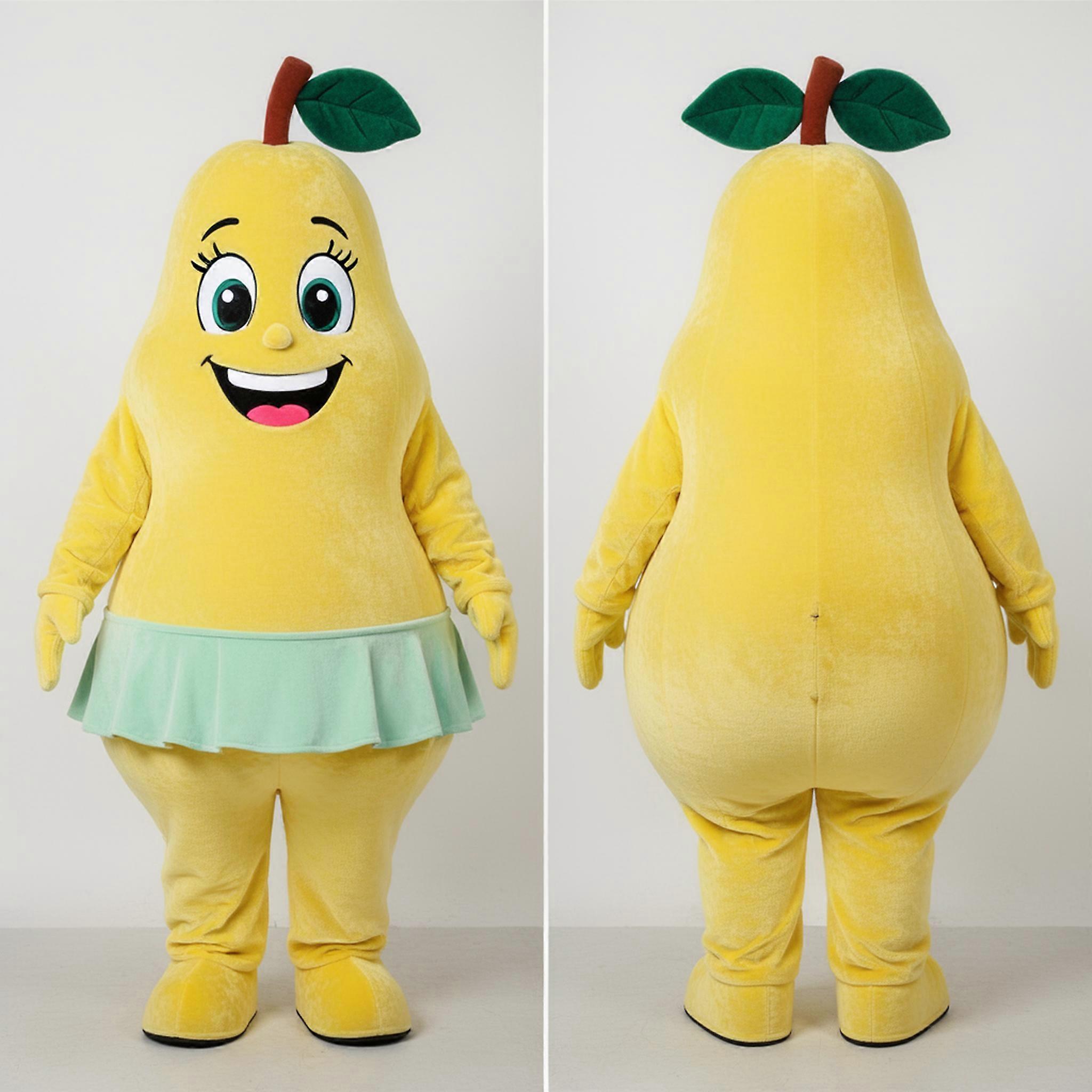 MASTICOT Lemon Yellow Velvety Pear Mascot