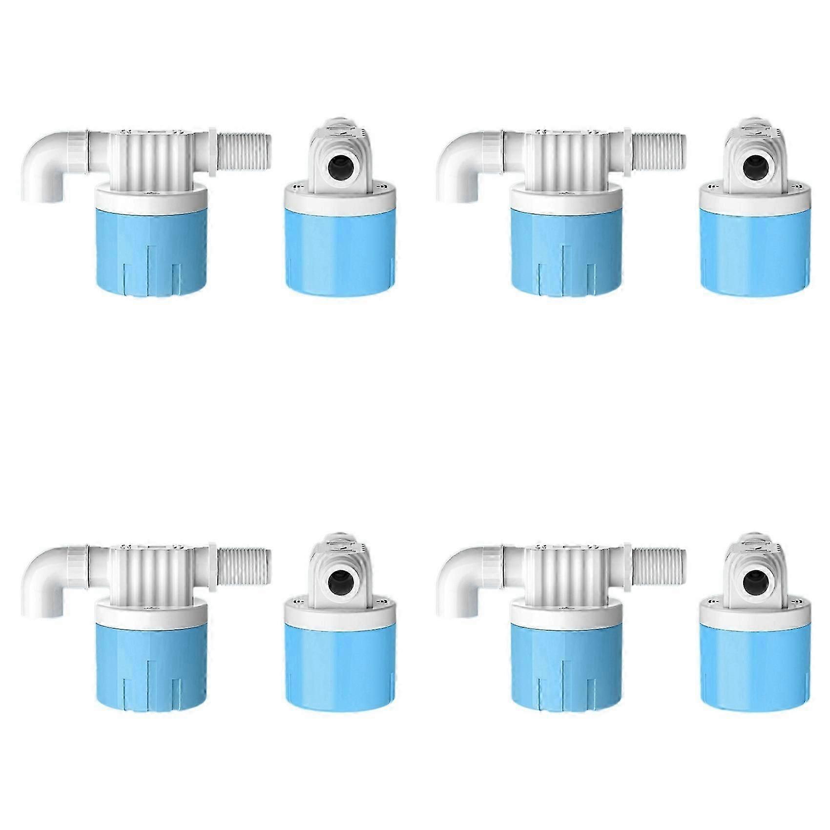 8pcs Automatic Float Valve Water Level Control Switch Horizontal Inflow Installed Inside Tower Tank Side Water Inlet