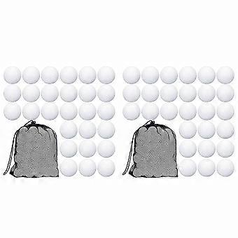Golf Practice Balls, 200 Pcs Hollow Training Balls with Mesh Drawstring Storage Bags for Range Practice