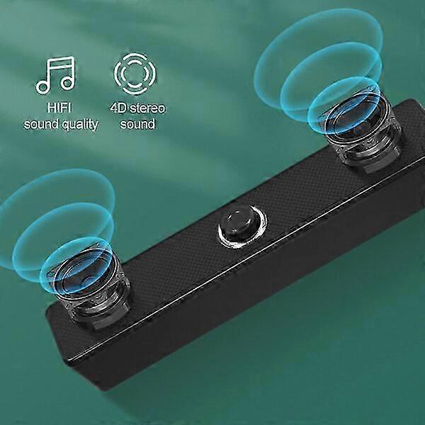 Bluetooth Speaker, Subwoofer, Non-Bluetooth Version, 31.5*5.5*6 Dimensions, Computer Audio Device