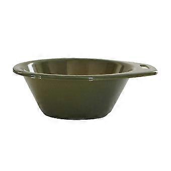 Strong Plastic Stackable Camping Bowl Cutlery Drinking Bowl Small Tableware with Handle compatible with Outdoor Backpacking Hiking 1Army green