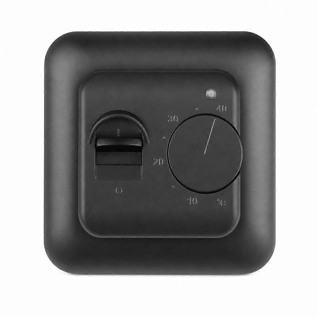 RTC70.26 Underfloor Heating Thermostat, Black, 16A, Adjustable Temperature