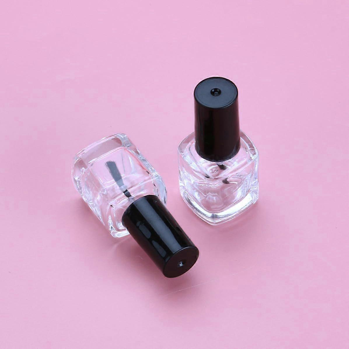 10 Pack 10ml Empty Nail Polish Bottles with Brush