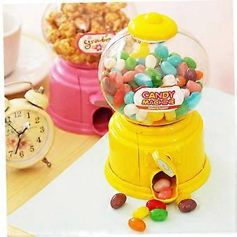 Mini Candy Machine Gumball Dispenser 2 in 1 Coin Bank Toy for Kids with Visible Window and Durable Build
