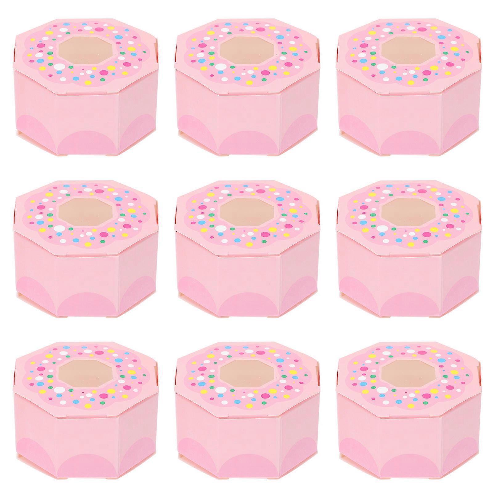 Pink Paper Candy Boxes Candy Holders compatible with Storage 16Pcs Wedding Boxes