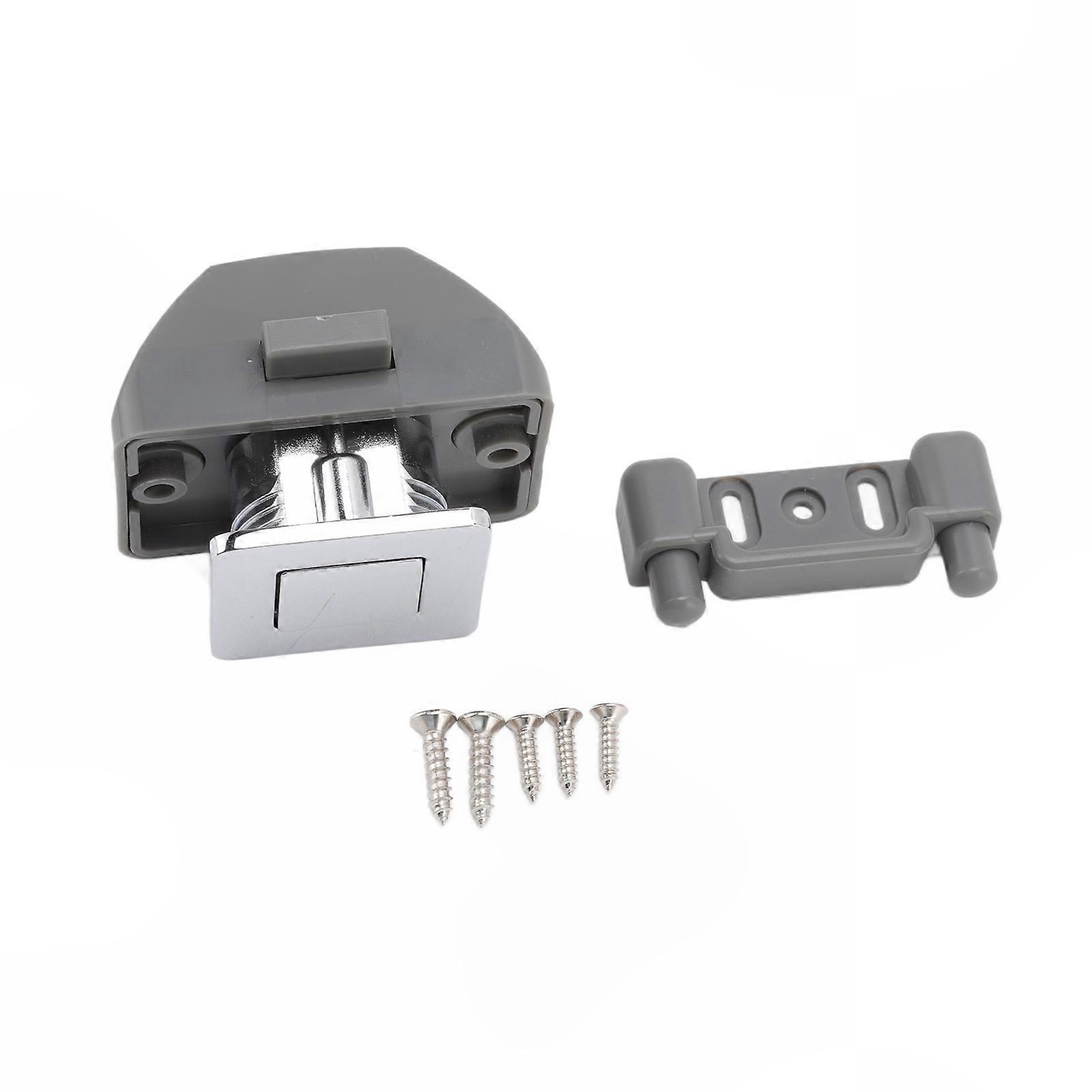 Push Button Cabinet Latch Zinc Alloy Keyless Lock Knobs for RV Cupboard Drawer
