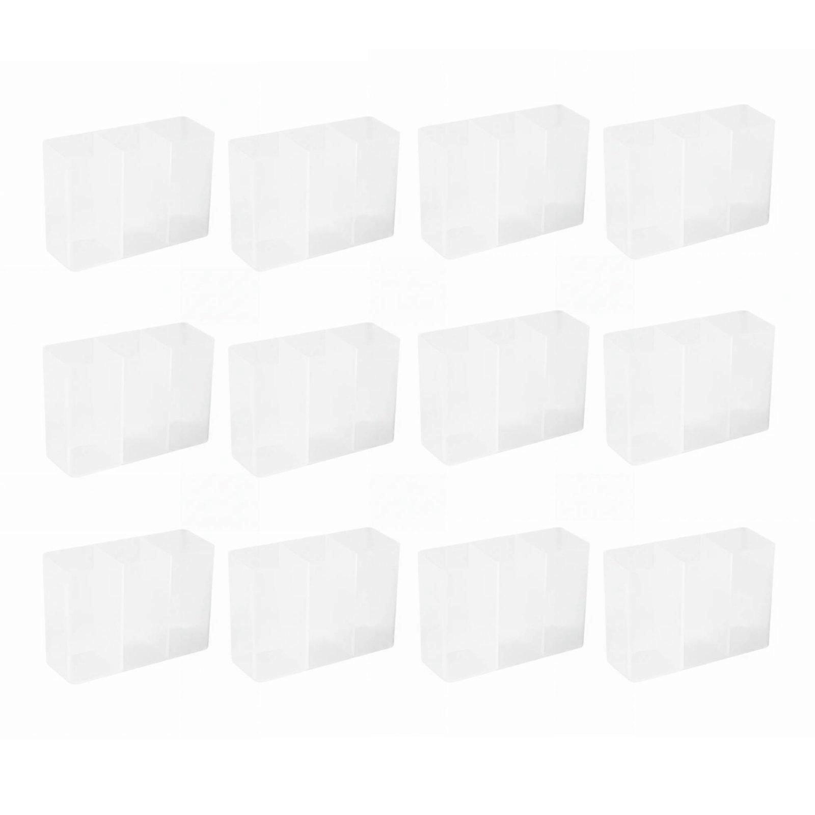 3-Compartment Wall Container Punchwithout Drilling Installation Peel-and-Stick