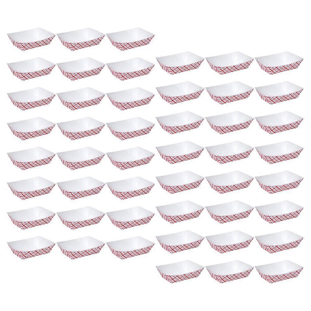 Household Food Tray Multi-Function Decorative Snack Boats 50Pcs