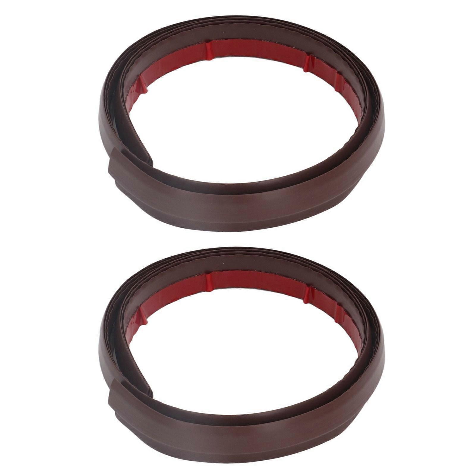 2Pcs Door Draft Stopper TPVC 3 Layer Sweep Noise Blocker Set Kit for  