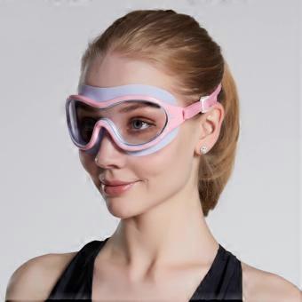 UV Waterproof Anti Fog Swimwear Eyewear Swim Diving Water Glasses Adjustable Swimming Goggles-pink-brnv
