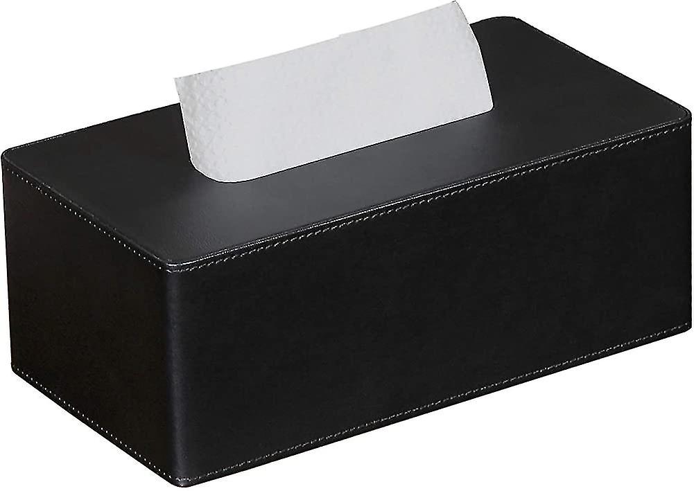 Rectangular Pu Leather Tissue Box Paper Tissue Dispenser Box Holder For Dresser
