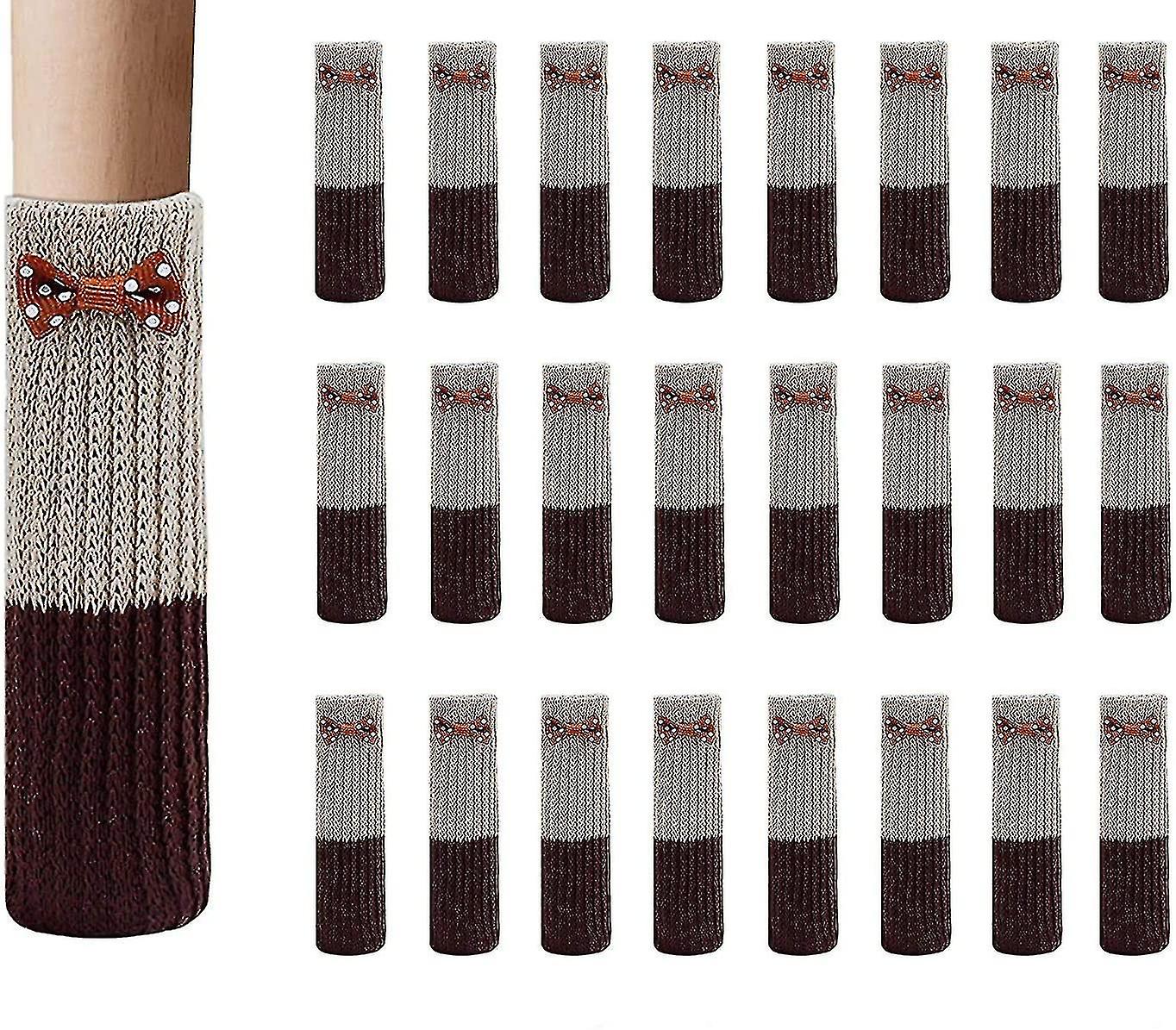Non Slip Chair Socks,24 Pcs Elastic Non Slip Cotton