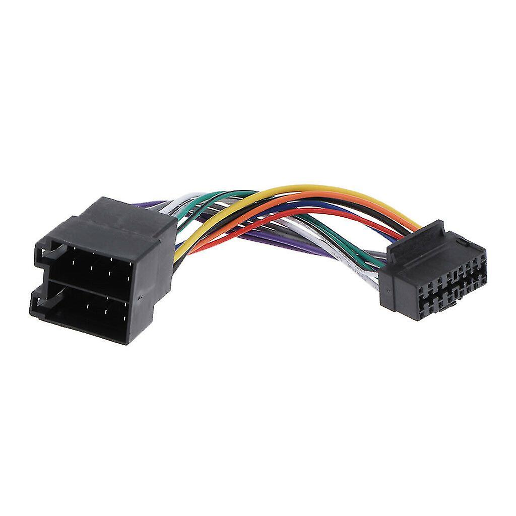 16 Pin Car Stereo Radio Harness Iso For Radio To Iso Radio Play Plug Auto Adapter Wiring Harness Co