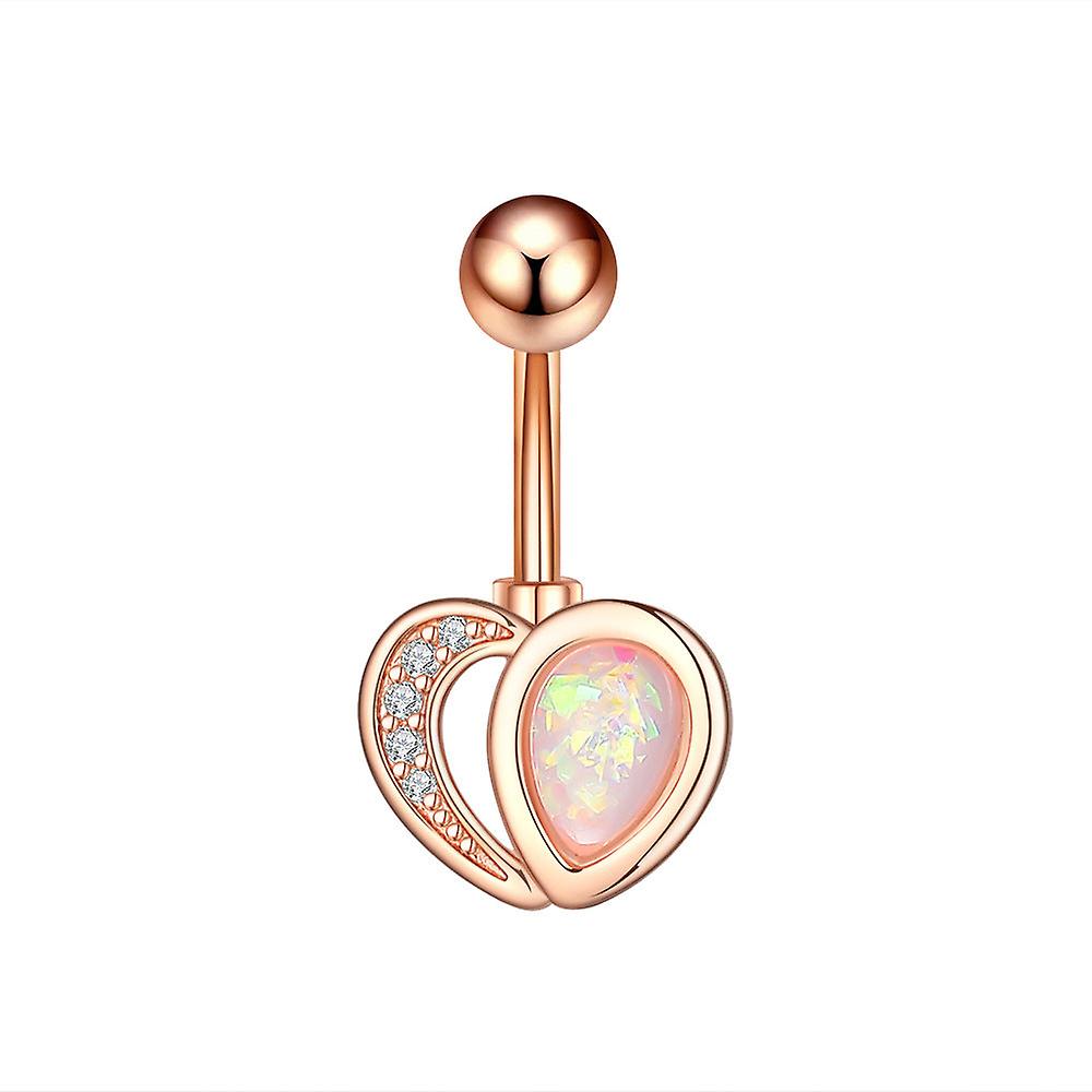 Zirkon navle ring navle stud piercing smykker for kvinner